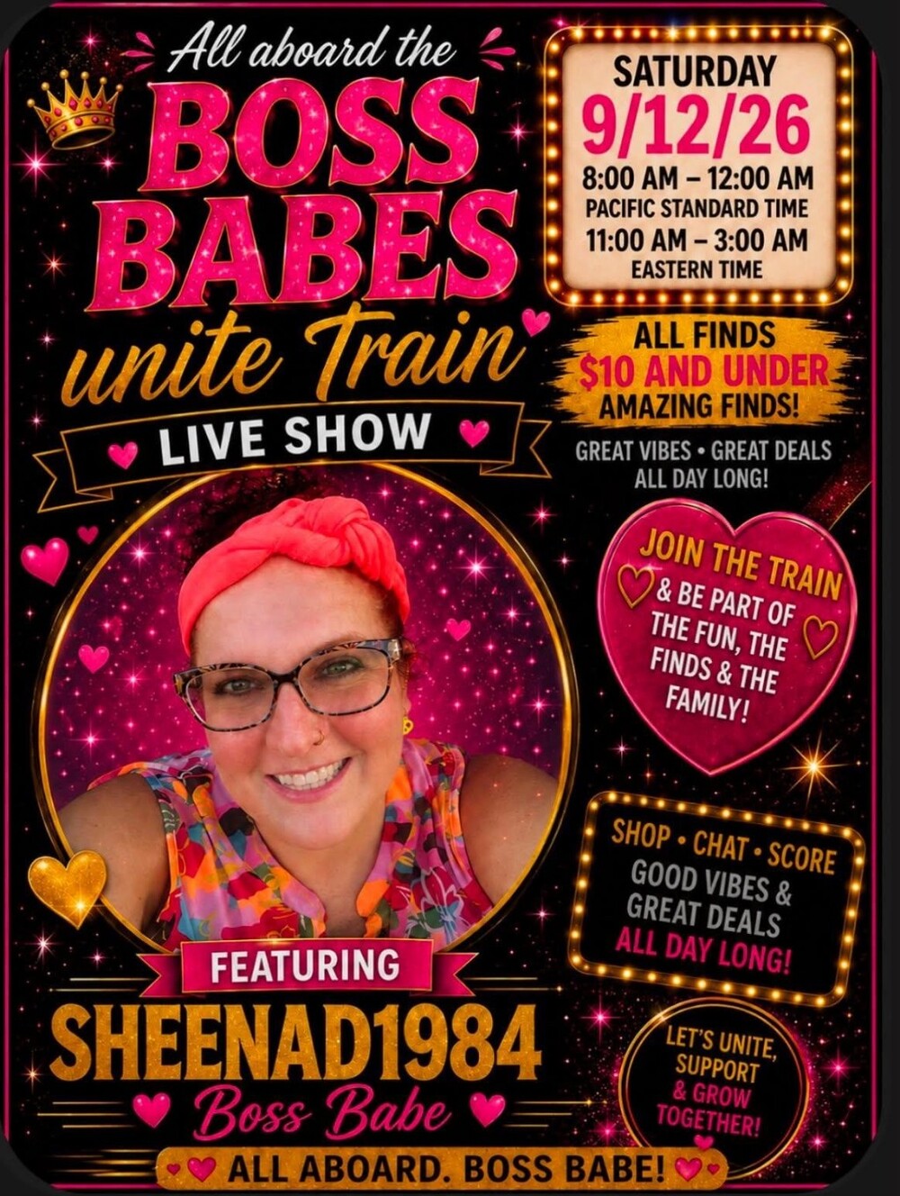 Boss Babes Unite Train Live Show - Sept 12th